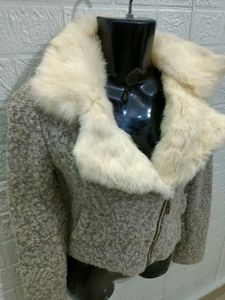 Gorgeous Durr Collar Korean Jacket Small