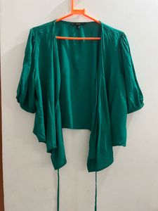 Emerald Green Wrap Top