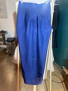Elegant Navy Blue Drape Skirt