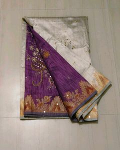 Elegant Purple Saree