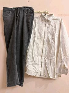 Classic Men's Shirt and Jeans Combo