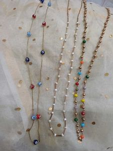 Necklace long and short combo of 5