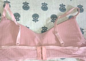 Pink Ribbed Bralette