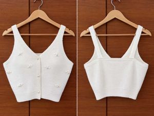 Stylish White Pearl Embellished Top