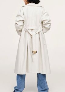 MANGO OFF WHITE Trench Coat - Parisian Style
