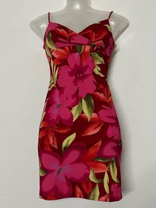 korean Vibrant Floral Print Mini Dress