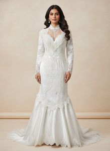 Full Sleeve Embellished Gown