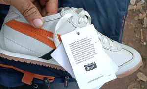 Asics Onitsuka Tiger White &amp; Orange Sneakers