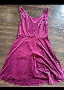 Velvet A-Line Mini Dress
