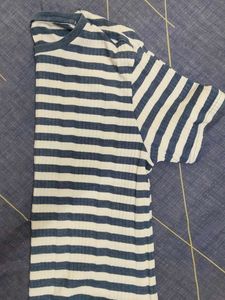 Striped Knit T-Shirt