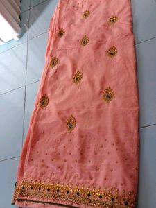 Lehnga Style Saree With Stitched Blouse