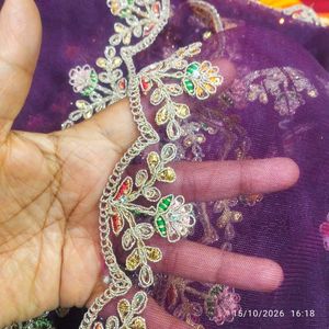 Exquisite Purple Embroidered Lehenga Choli