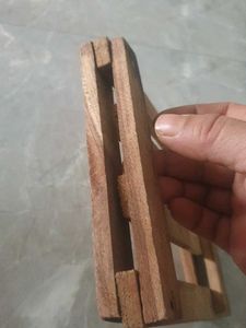 Wooden plant stand base