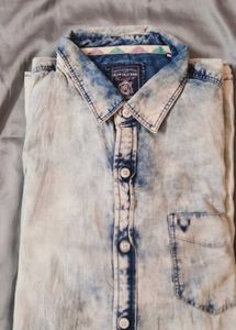 Allen Solly Acid Wash Denim Shirt