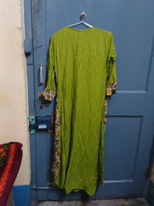 Green Floral Print Dress
