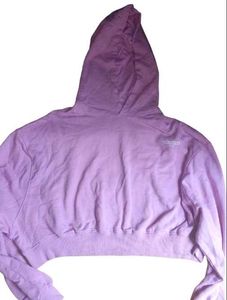 pink Cropped Hoodie