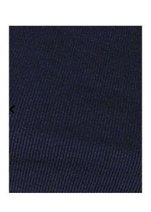 Chic Navy Blue Off-Shoulder Cropped Top