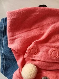 Stylish Coral Tunic with jeans