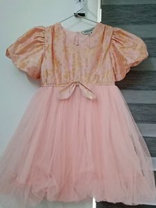 Pink Colour Girls Party Wear