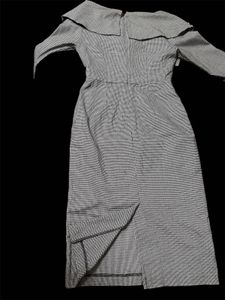 Chic Off-Shoulder Gingham Dress
