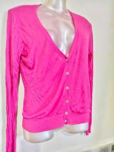 V-Neck Button Front Cardigan