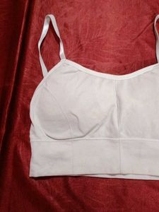 Comfortable White Sports Bra