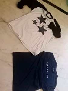 Black "Friends" Long Sleeve T-Shirt