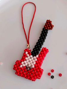Beaded Guitar Charm