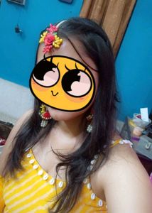 Vibrant Yellow Leheriya Skirt