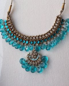 Bridal Turqoise Blue Jewellery Set