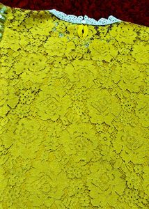 Elegant Yellow Lace Top💫