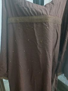 Elegant Brown Kurta with Pant
