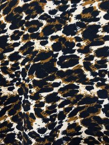 Leopard Print Mock Neck Top