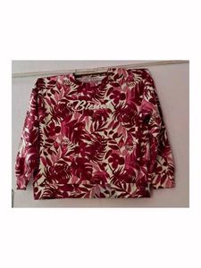 Floral Print Crewneck Sweatshirt