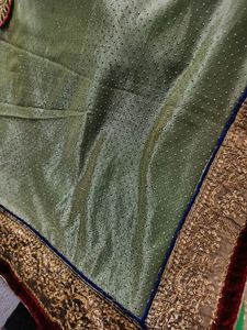 Beautiful Saree With Double Pattern