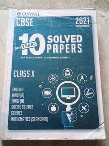 Oswal CBSE Class 10 Solved Papers 2021