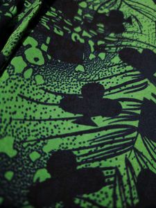 Chic Sleeveless Green Floral Top
