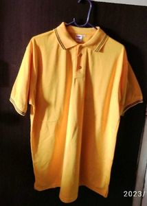 44" -xxl (2) Men's Yellow/ Blue Polo T-Shirt