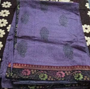 Purple Floral Border Fabric
