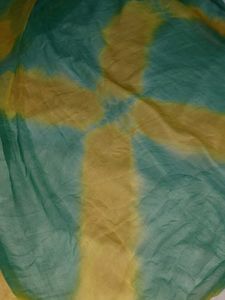Yellow Kurta with Green Print