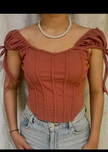 Ribbed Corset Top
