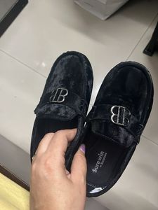 Black Velvet Loafers