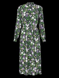 Floral waisted Midi Dress
