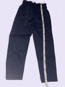 Dark Wash Paperbag Waist Jeans