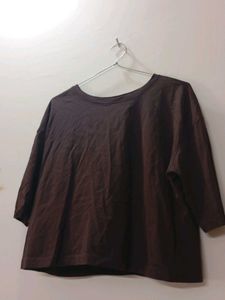 Classic Brown Cropped Tshirt