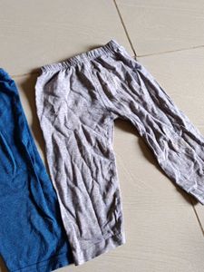 Kids' Cozy Blue &amp; Gray pants