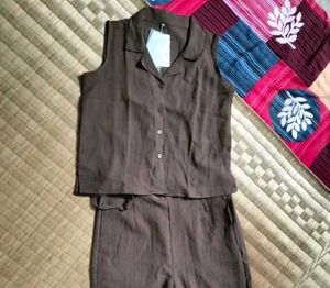 Stylish Brown Co-ord Set