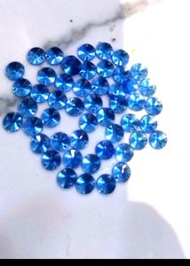 60 Blue Rhinestones
