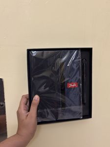 premium luxury diary set with a pen