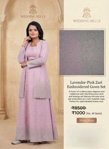 Elegant Indo Western Pink Lehenga Choli Set